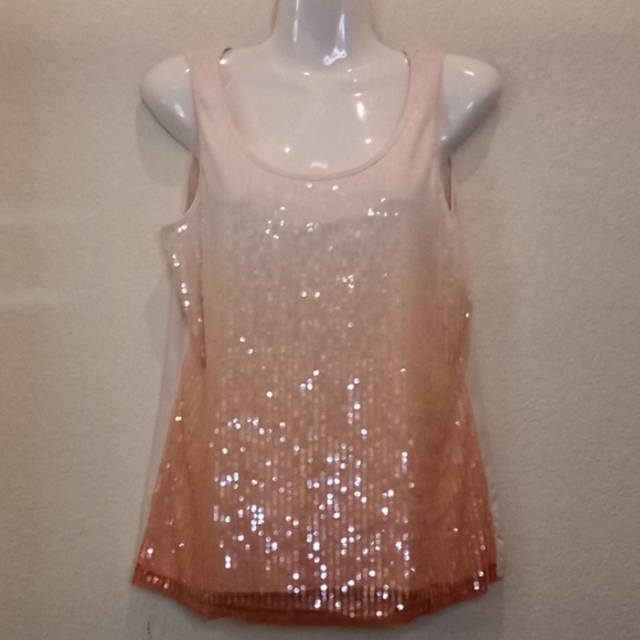 Ruby Rd. Ombre Sequined Tank Top - Picture 4 of 13